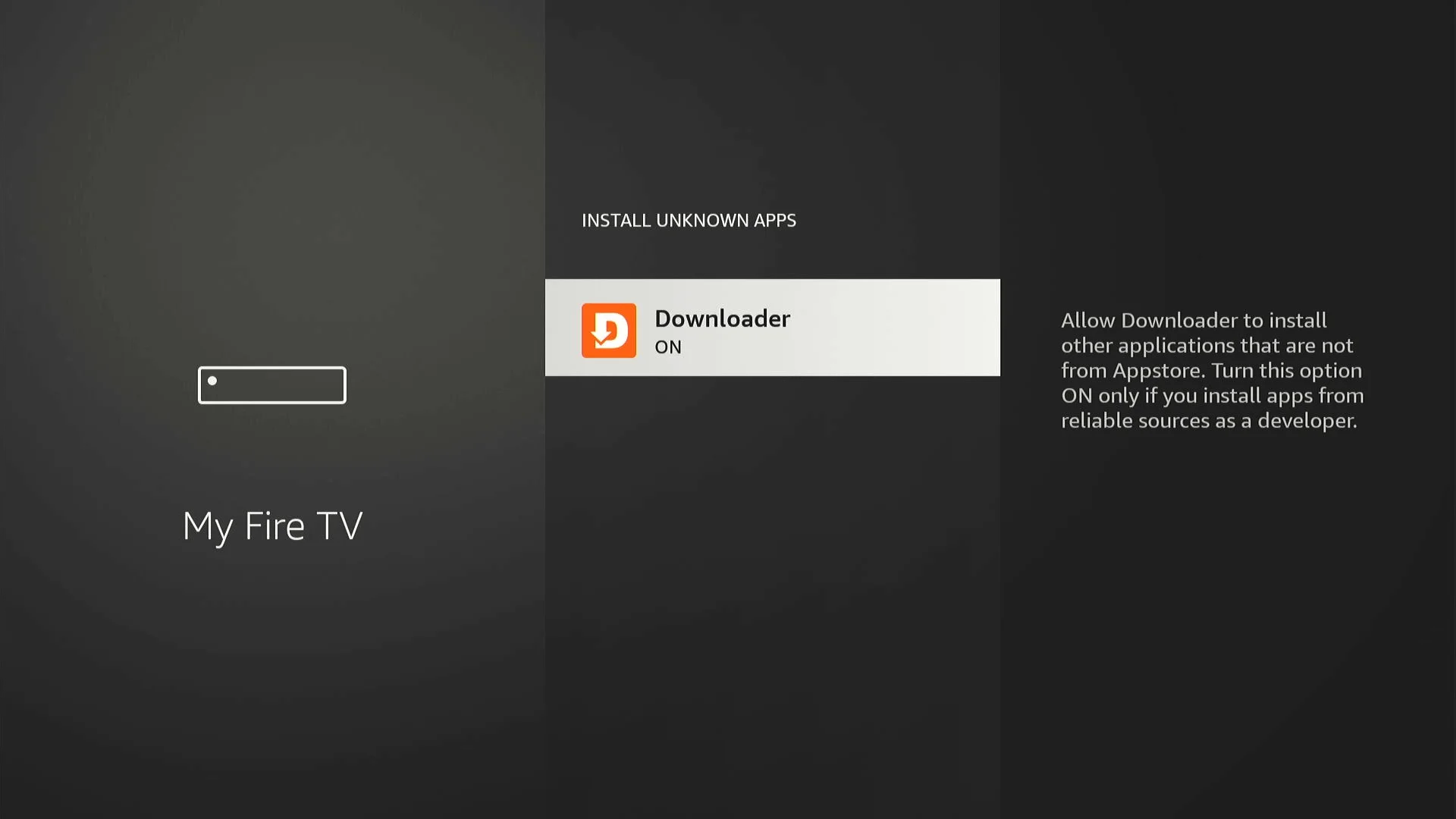 Downloader switched on