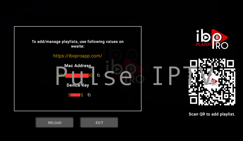 IBO Player Management Portal Login